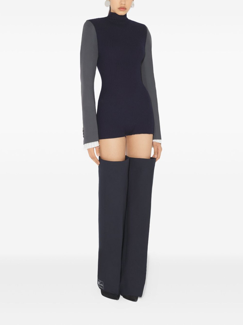 Jean Paul Gaultier ribbed long-sleeve bodysuit outlook