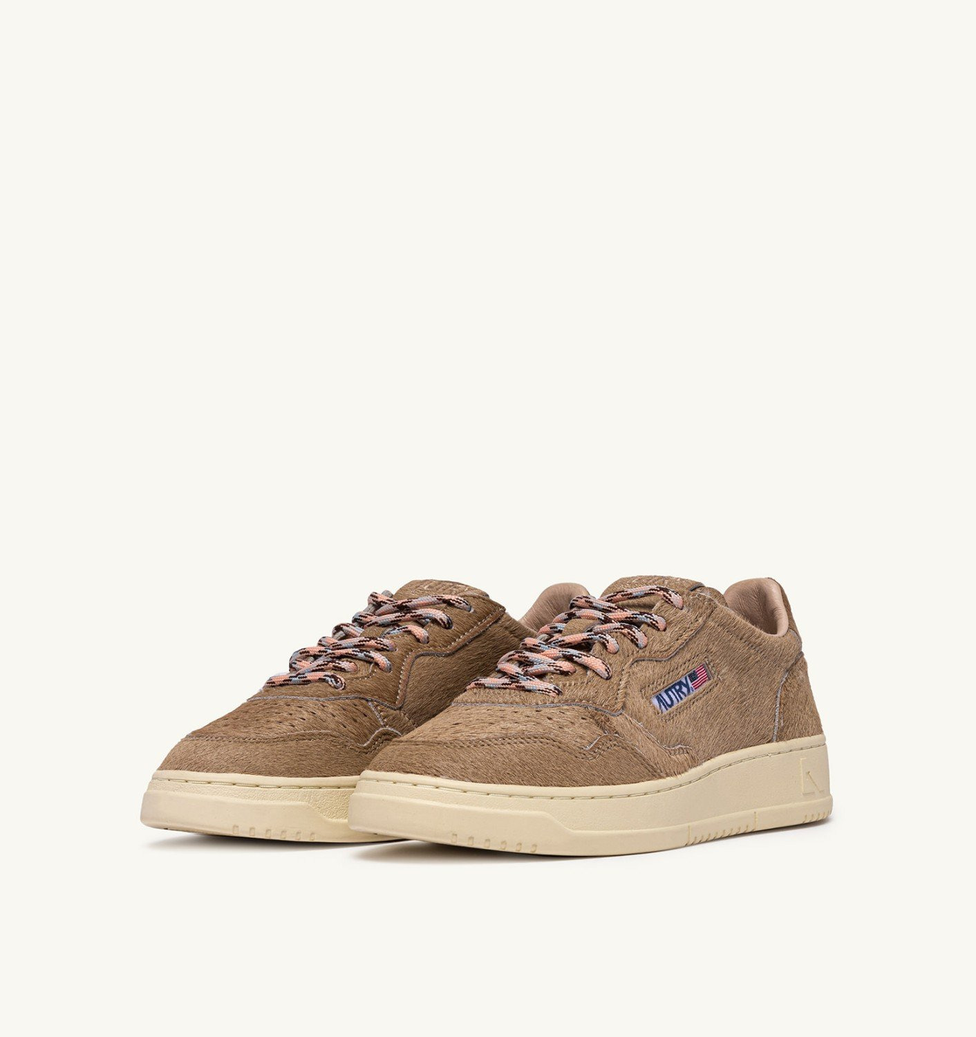 MEDALIST LOW SNEAKERS IN BEIGE PONY HAIR EFFECT - 3