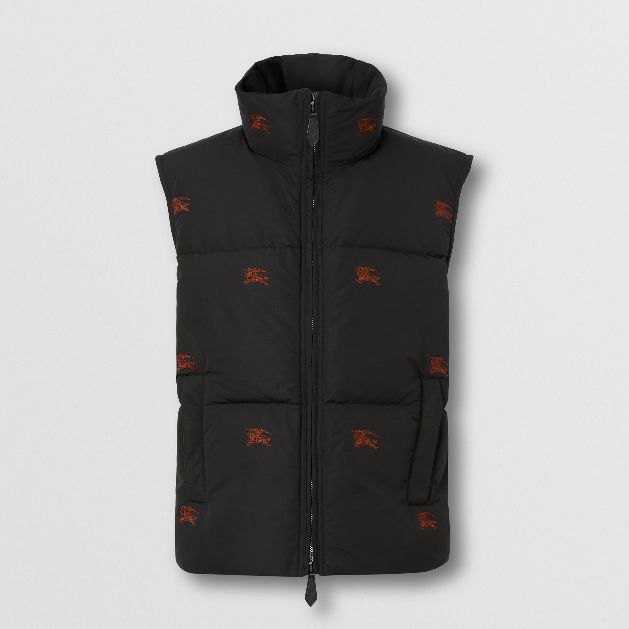 Embroidered EKD Nylon Puffer Gilet - 1