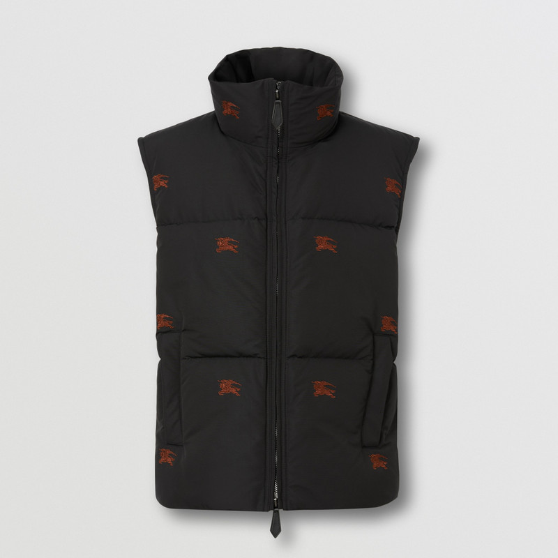 Embroidered EKD Nylon Puffer Gilet 1