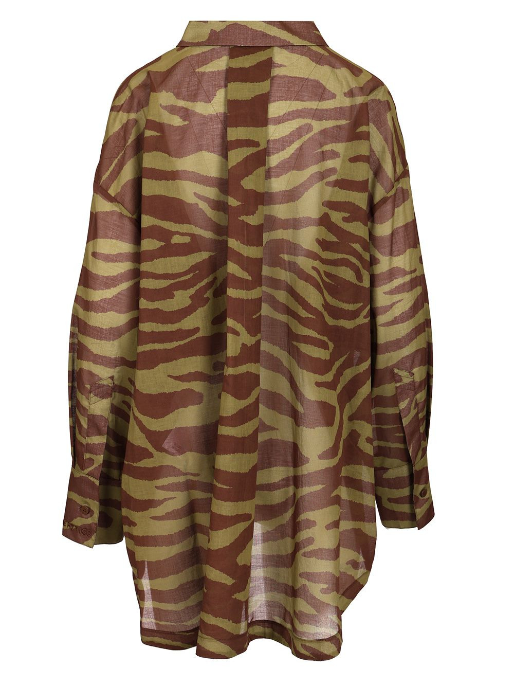 Zebra Print Shirt Shirts Brown - 2
