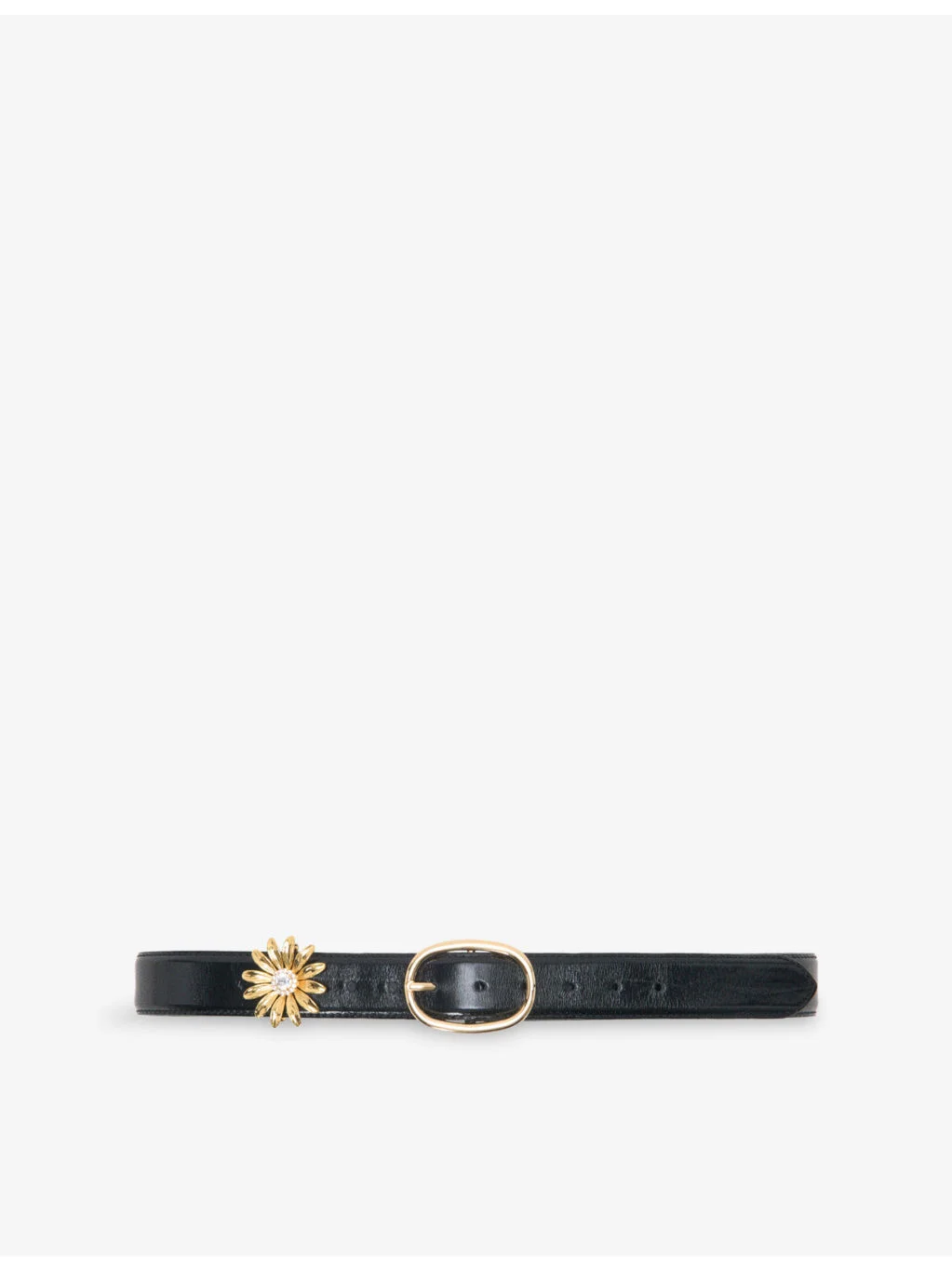 Removable-Jewel Leather Belt - 1