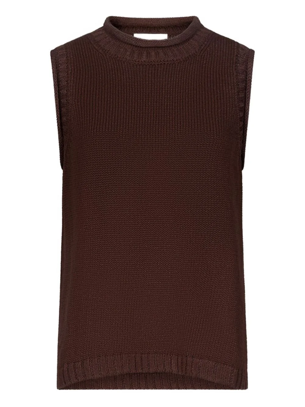 Effy rolled collar ribbed top - 1