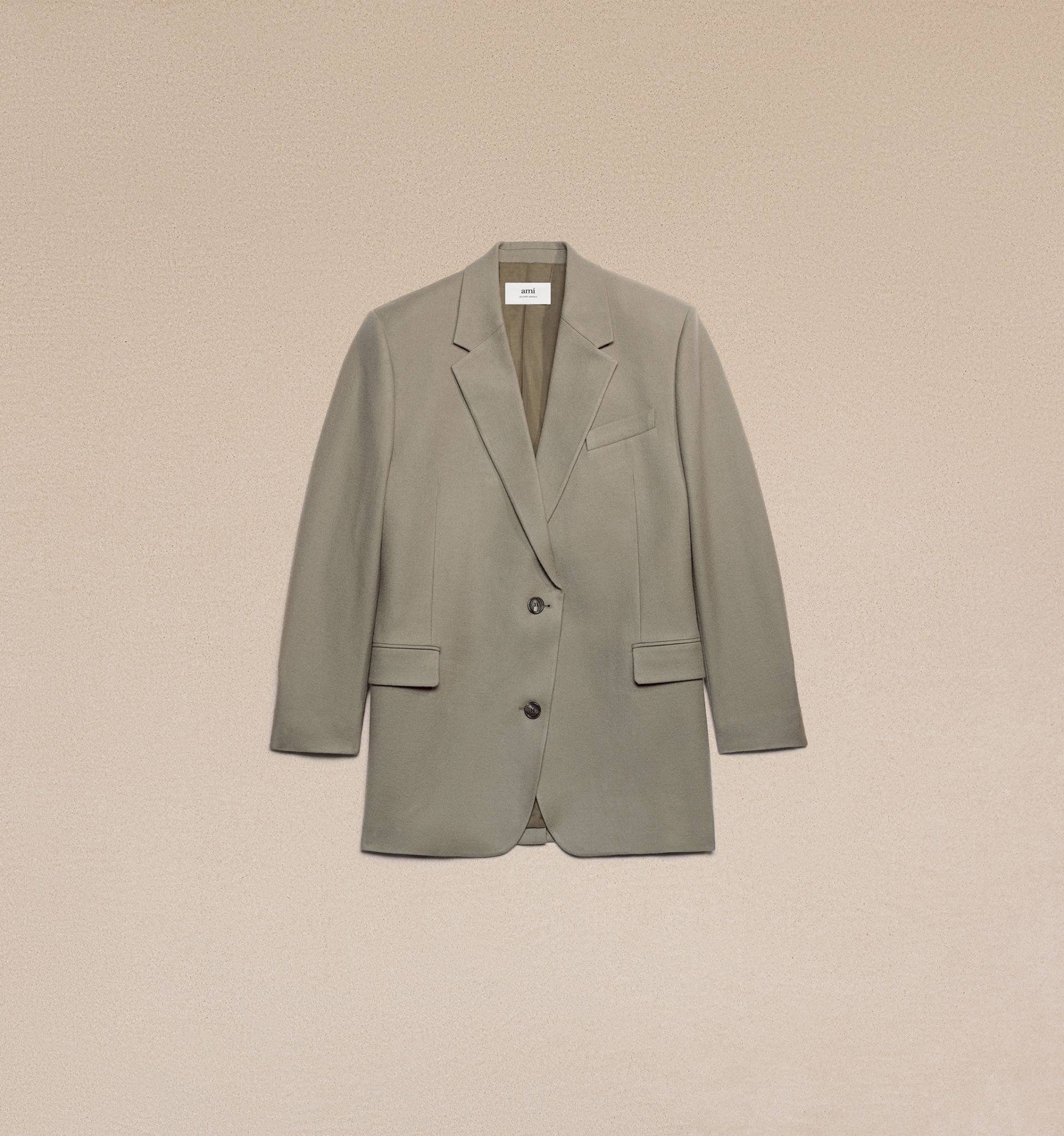 Two Buttons Oversized Jacket - 1