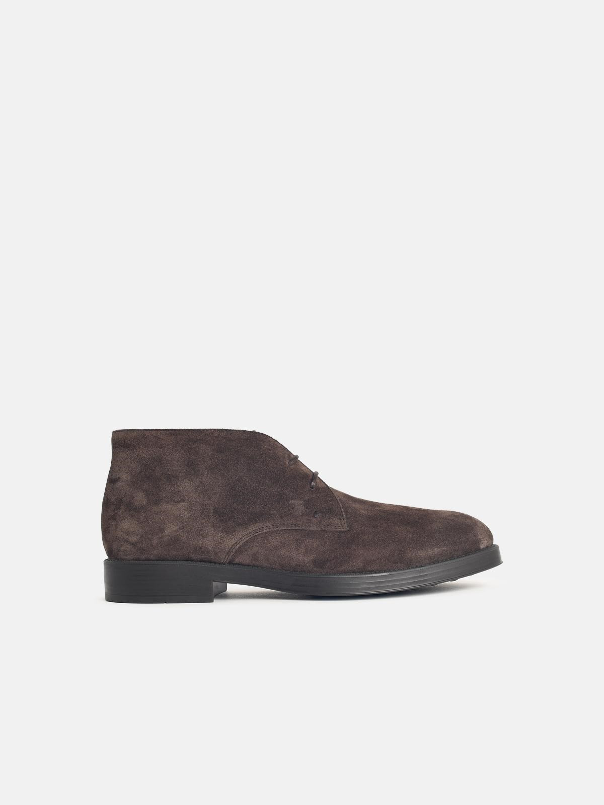 BROWN SUEDE ANKLE BOOTS - 1