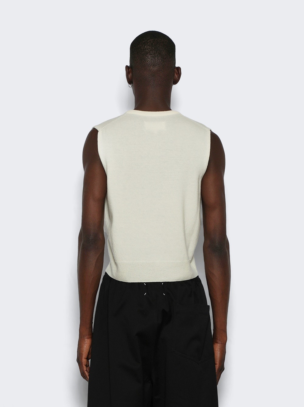 V-neck Vest Off White - 4