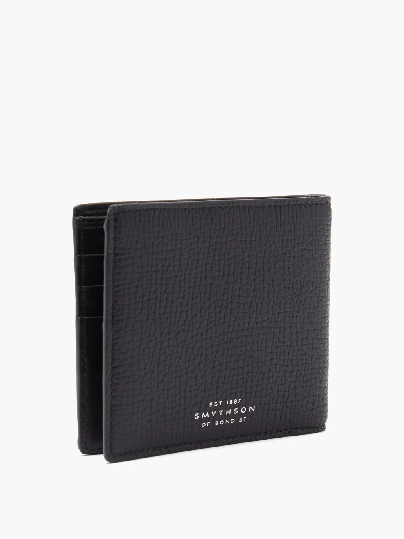 Grained-leather bi-fold wallet - 3