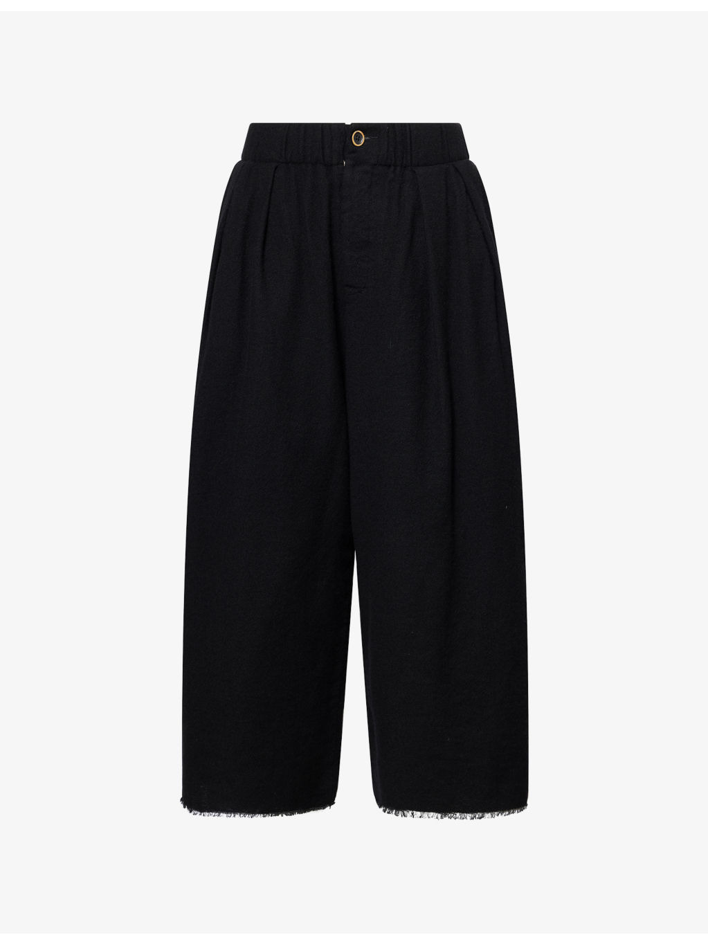 Poetic Wide-Leg Wool-Blend Trousers - 1