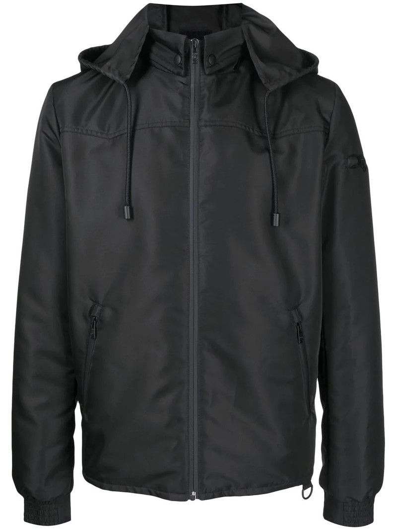 graphic-print hooded jacket 1