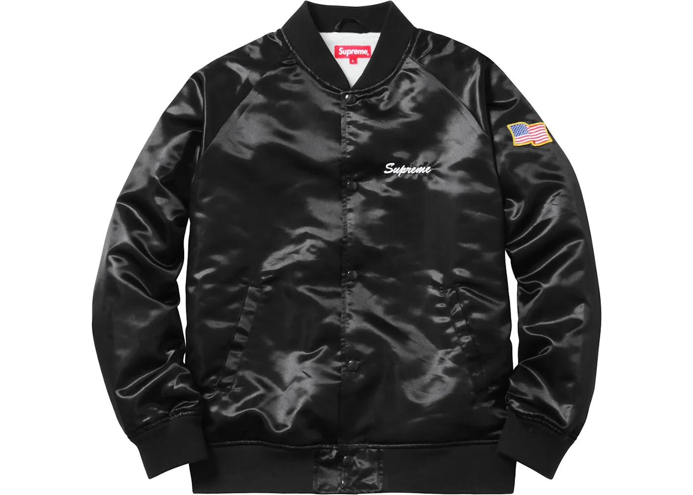Supreme Betty Boop Satin Club Jacket Black - 1