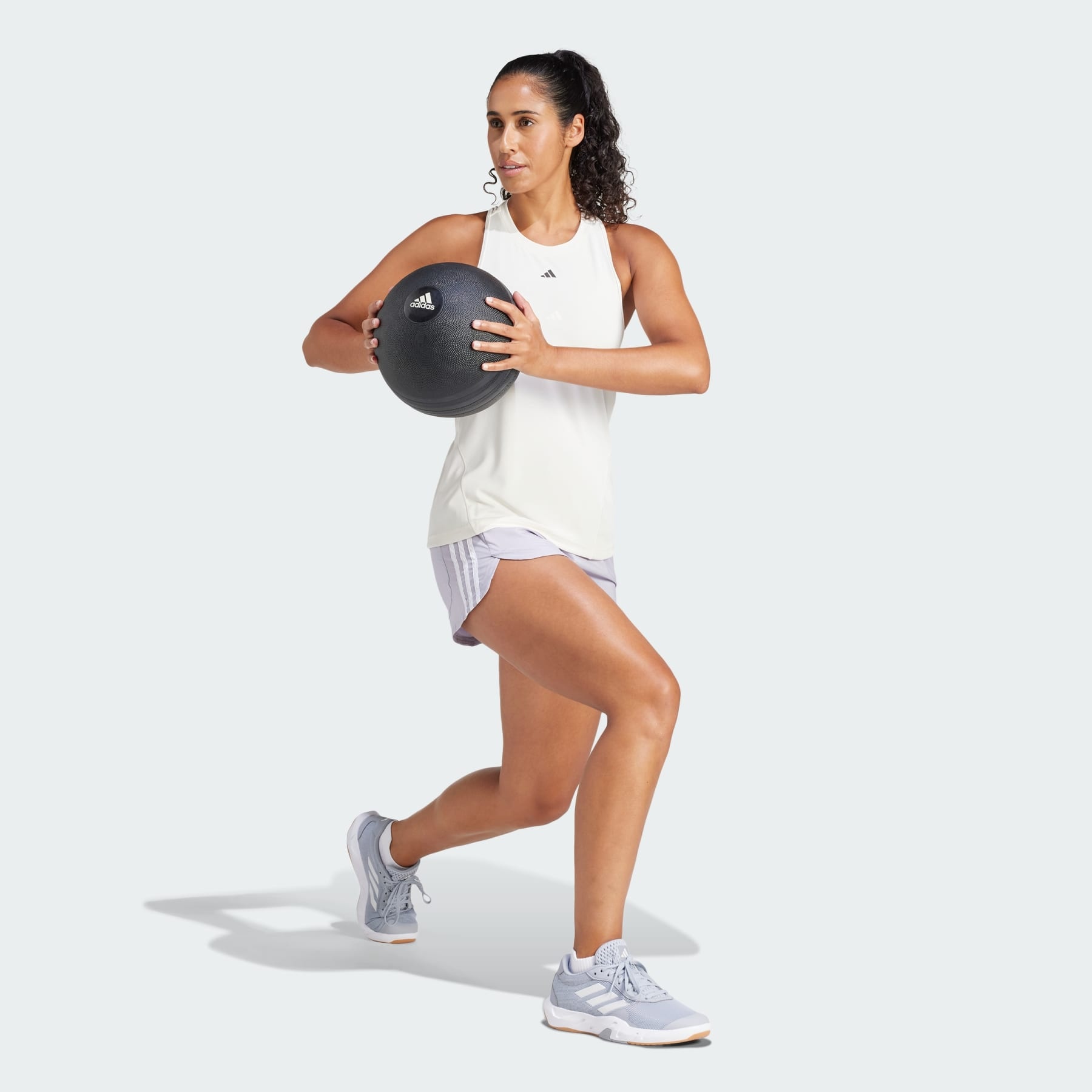 Pacer Training 3-Stripes Woven High-Rise Shorts - 4