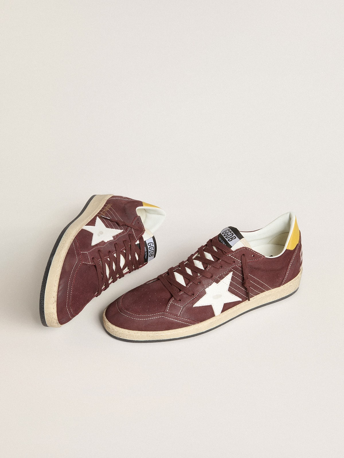 Women's Ball Star in chocolate nubuck with leather star and heel tab - 2