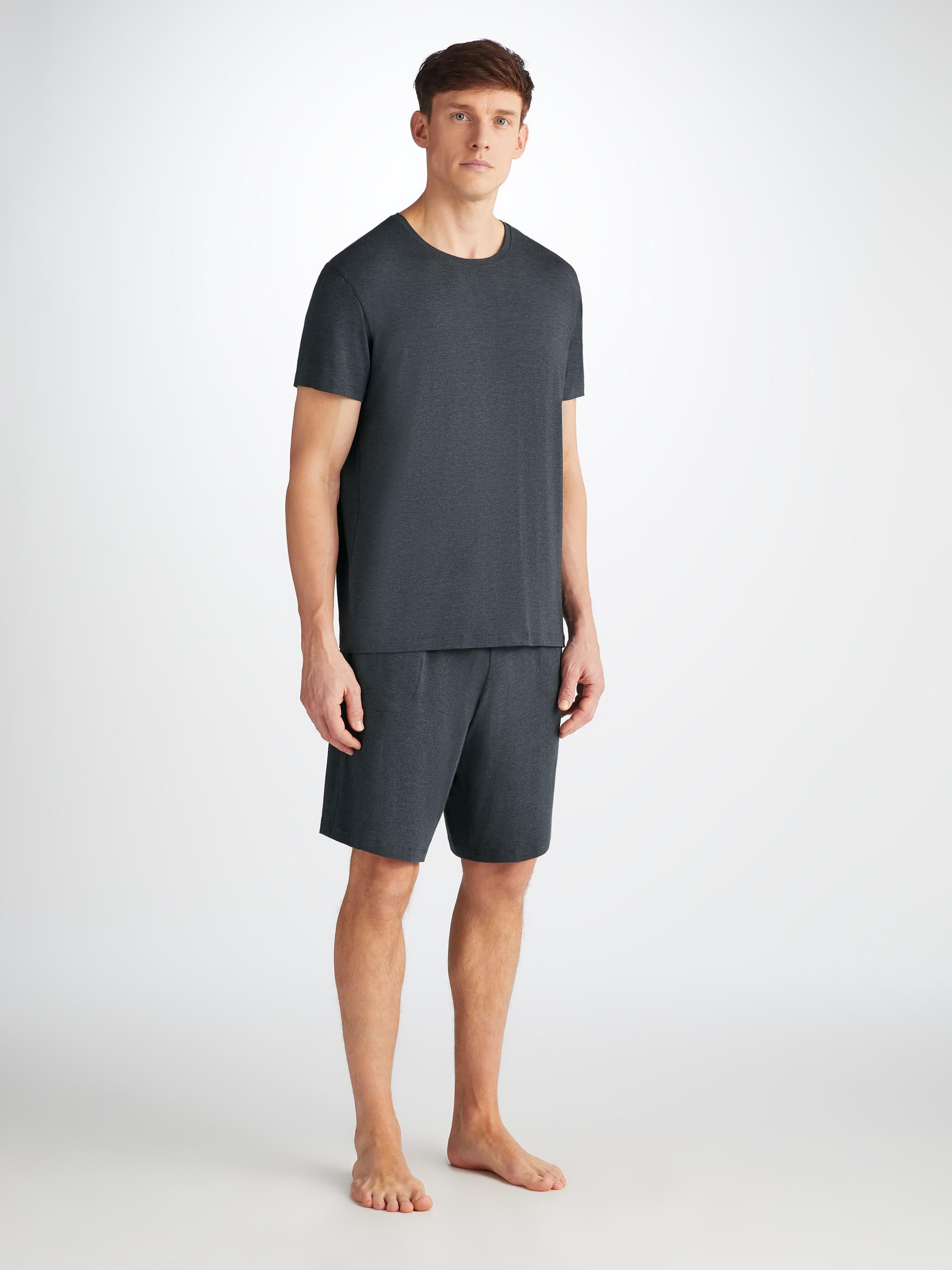 Men's Lounge Shorts Marlowe Micro Modal Stretch Anthracite - 3