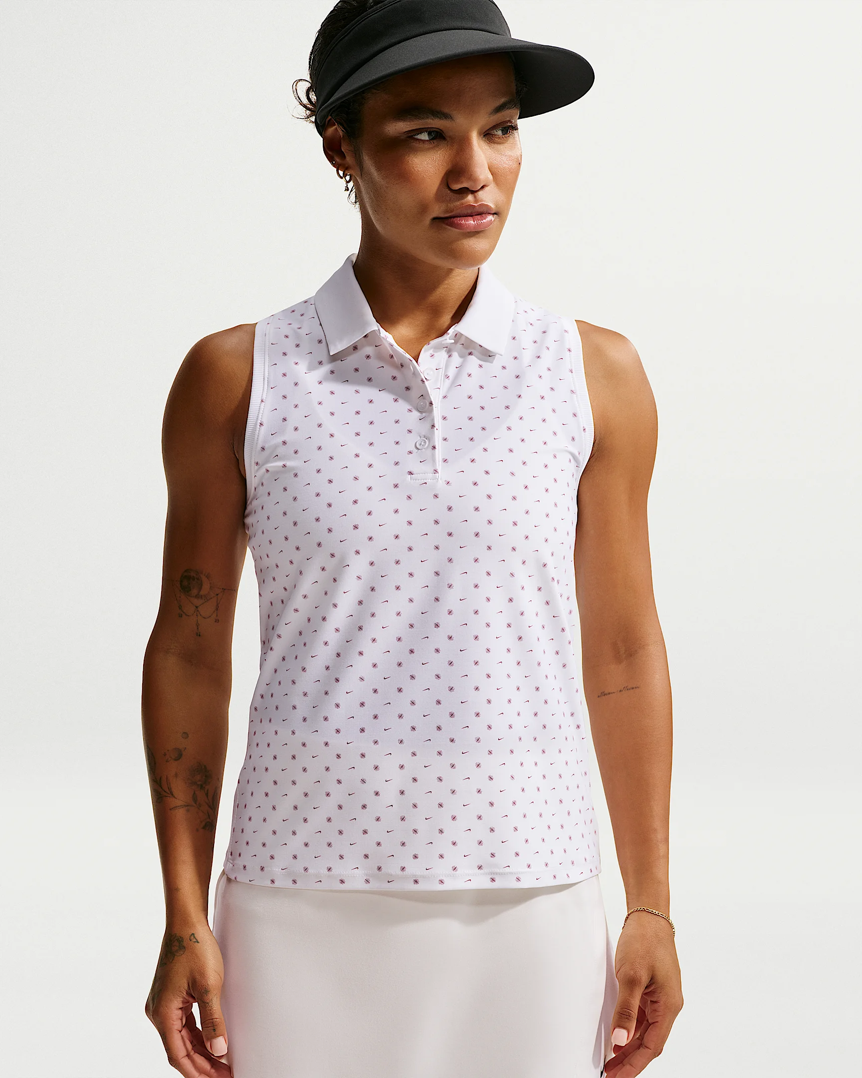 Nike Victory Women's Dri-FIT Sleeveless Printed Golf Polo - 1