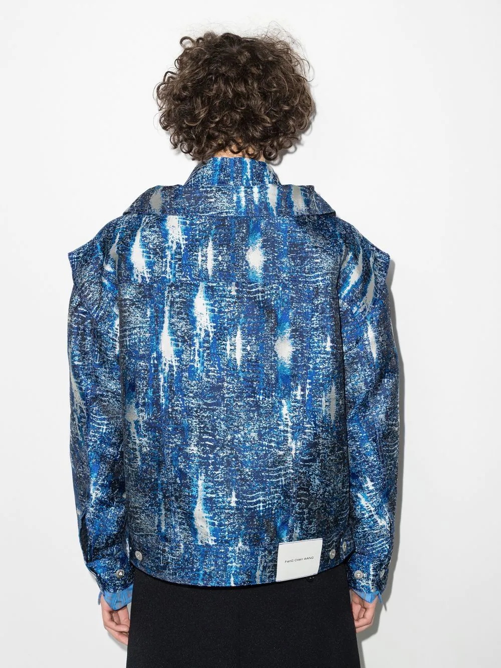 jacquard-patterned jacket - 3