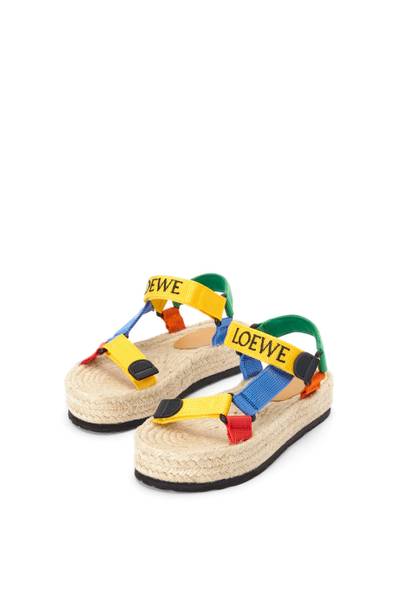 Loewe Strappy espadrille in nylon outlook