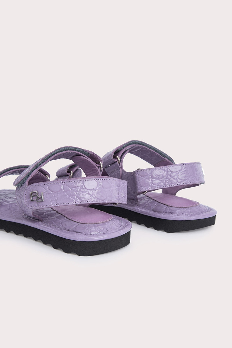 Gideon Purple Haze Circular Croco Embossed Leather 6