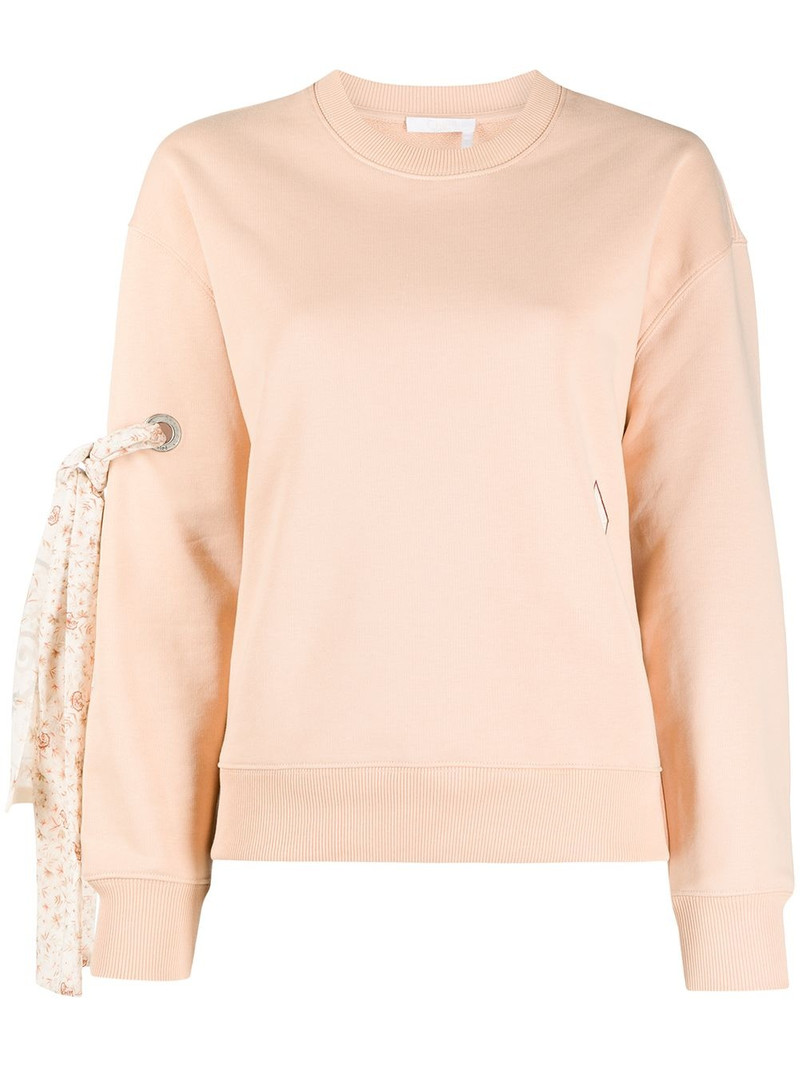 bow-detail sweatshirt 1