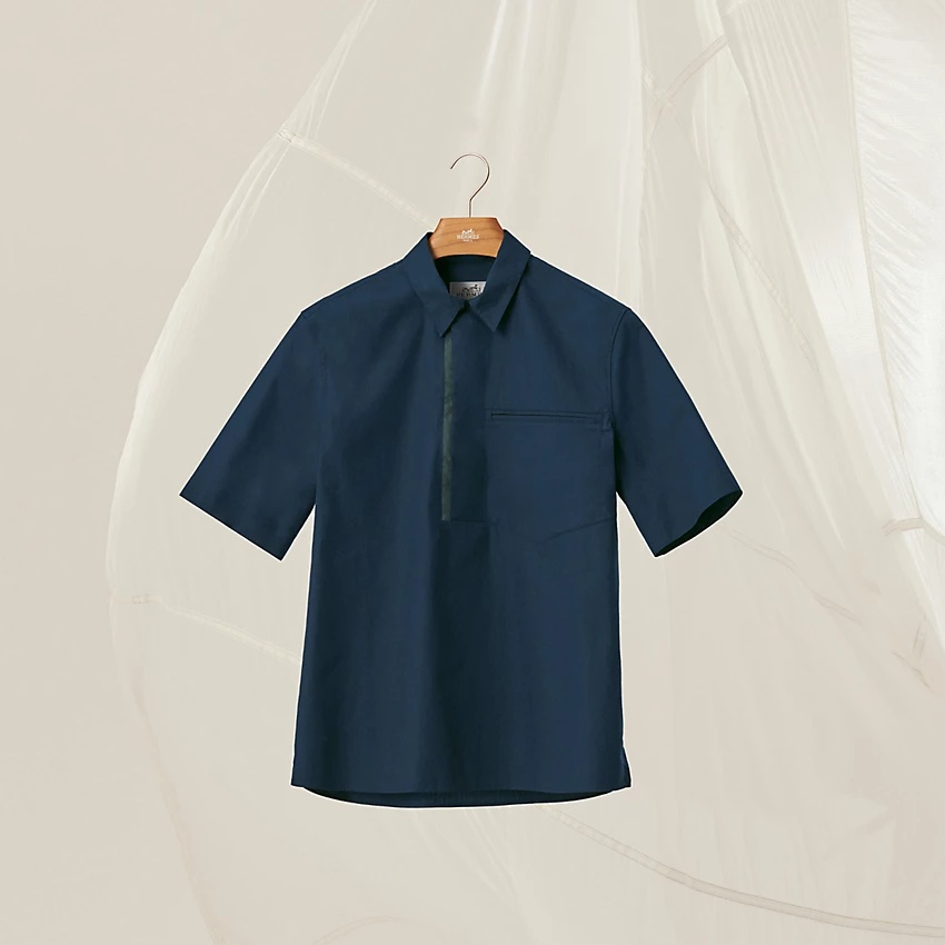 Polo shirt with contrasting collar - 4