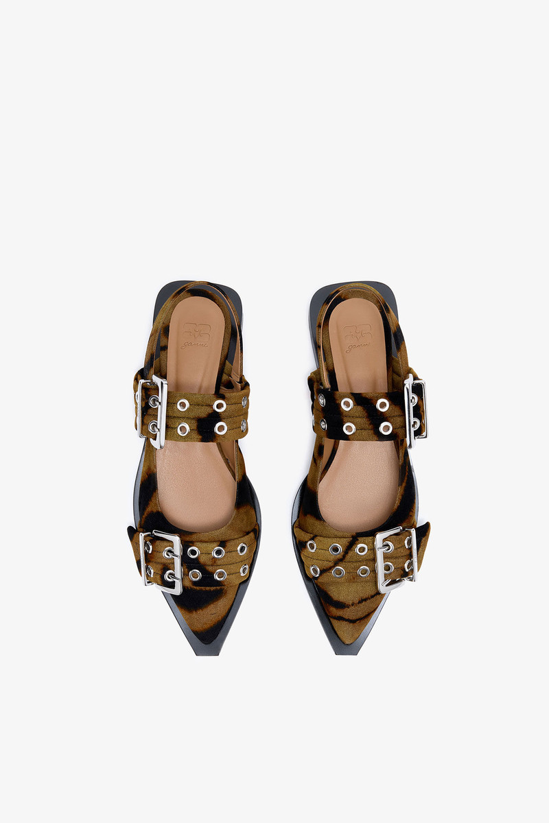 ZEBRA FEMININE BUCKLE BALLERINAS 3