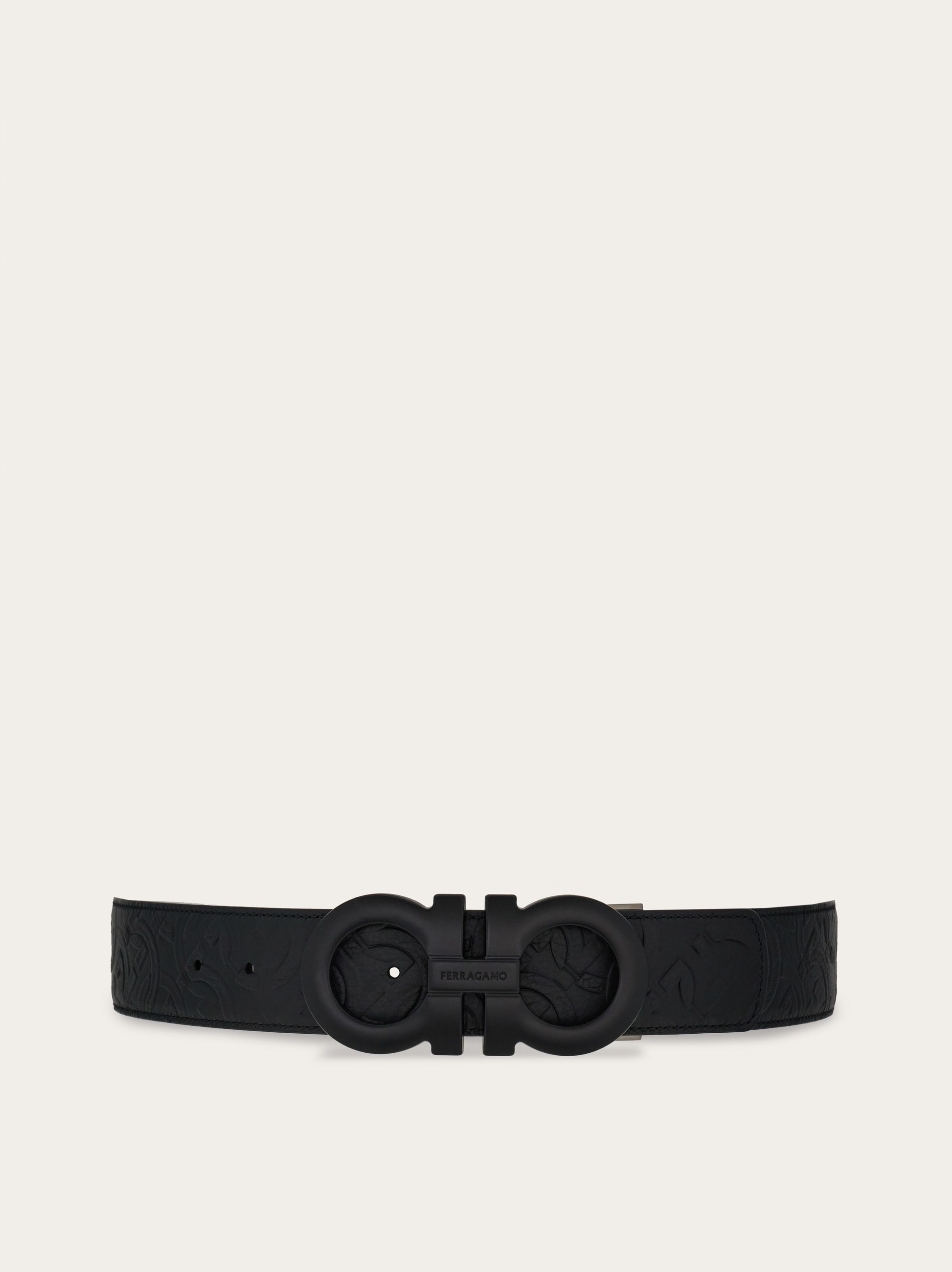 Reversible and adjustable Gancini belt - 1