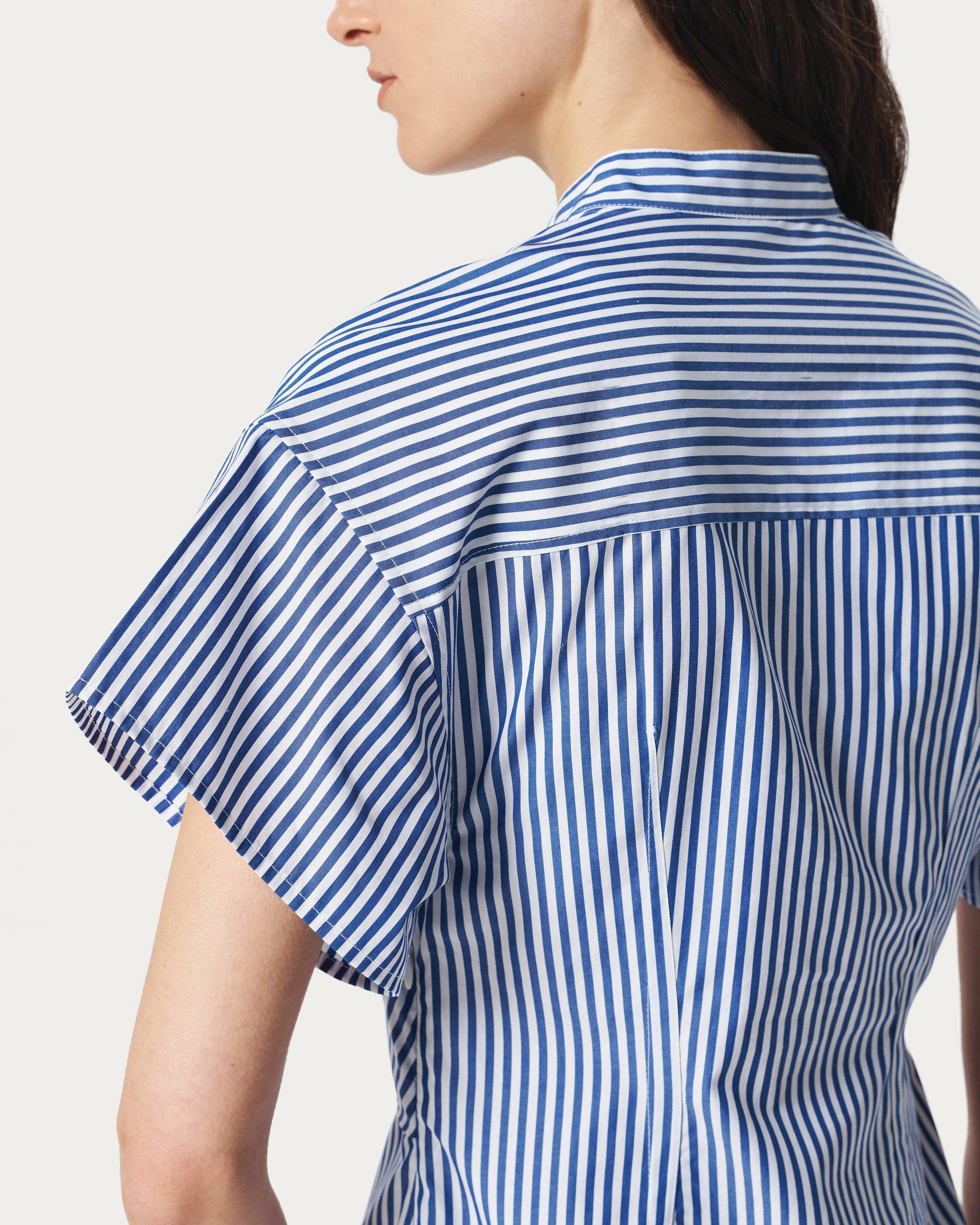 Gretchen Striped Shirt Dress - 5