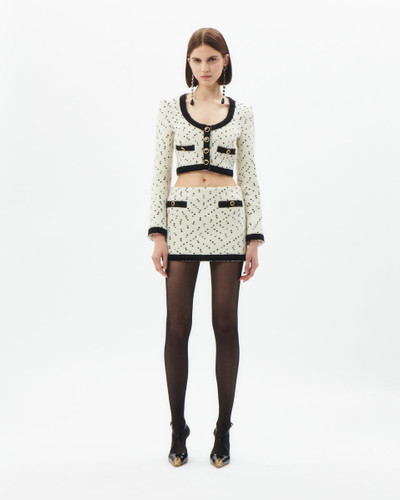 Alessandra Rich TWEED BOUCLE CROPPED JACKET outlook