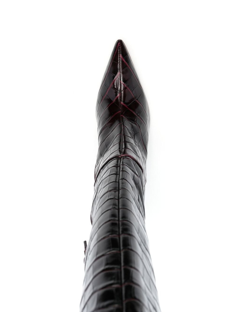 Lucite 100mm thigh-high boots 4