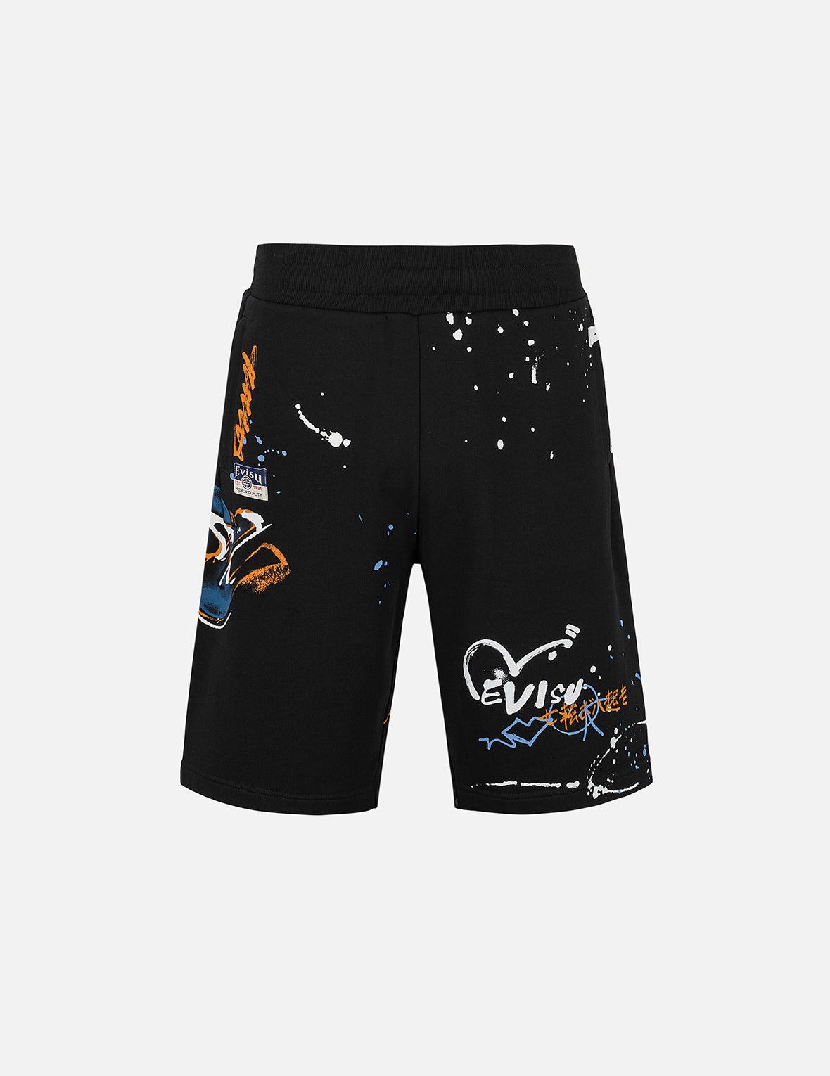 Graffiti Print Regular Fit Sweatshorts - 2
