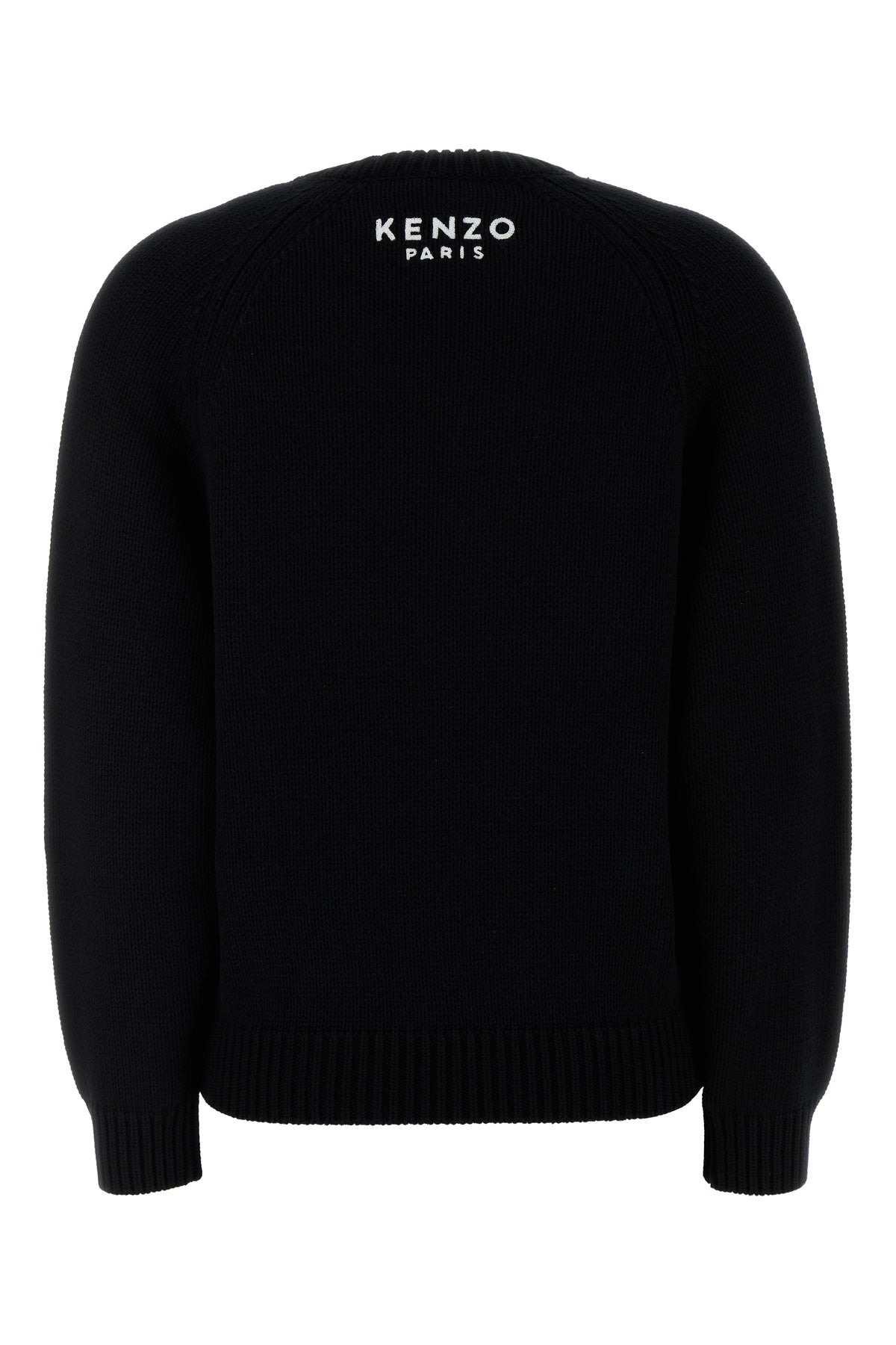 Black cotton blend sweater - 2