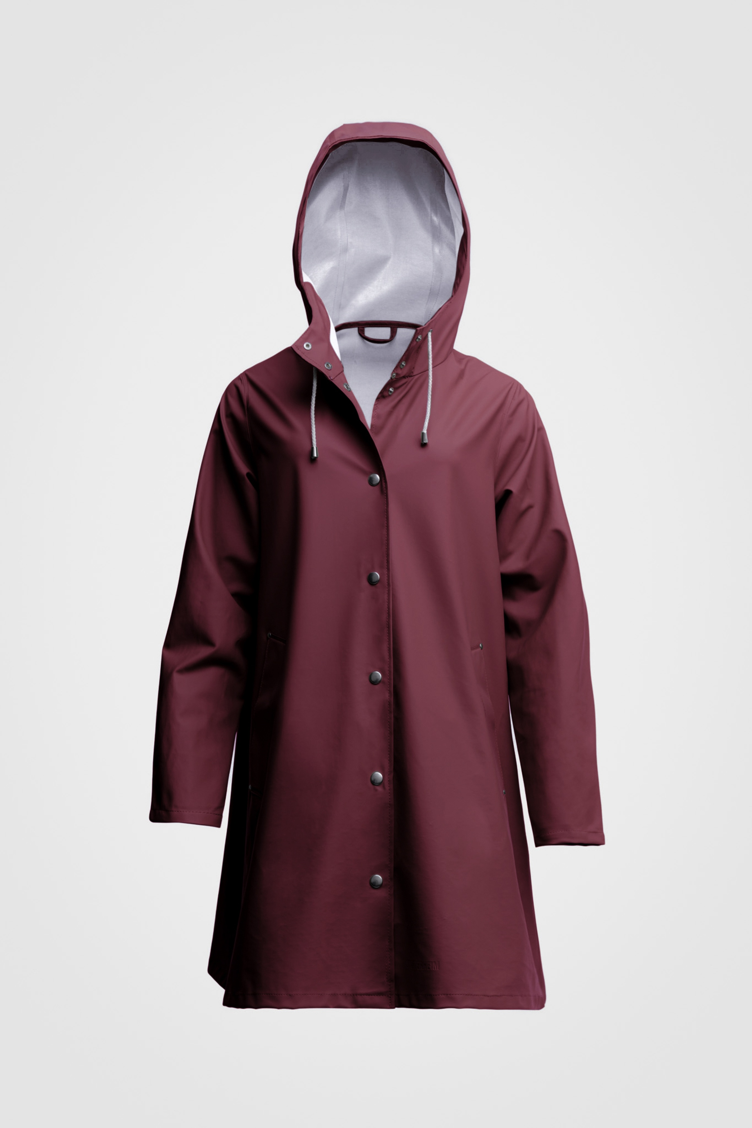 Mosebacke Lightweight Raincoat Burgundy - 1