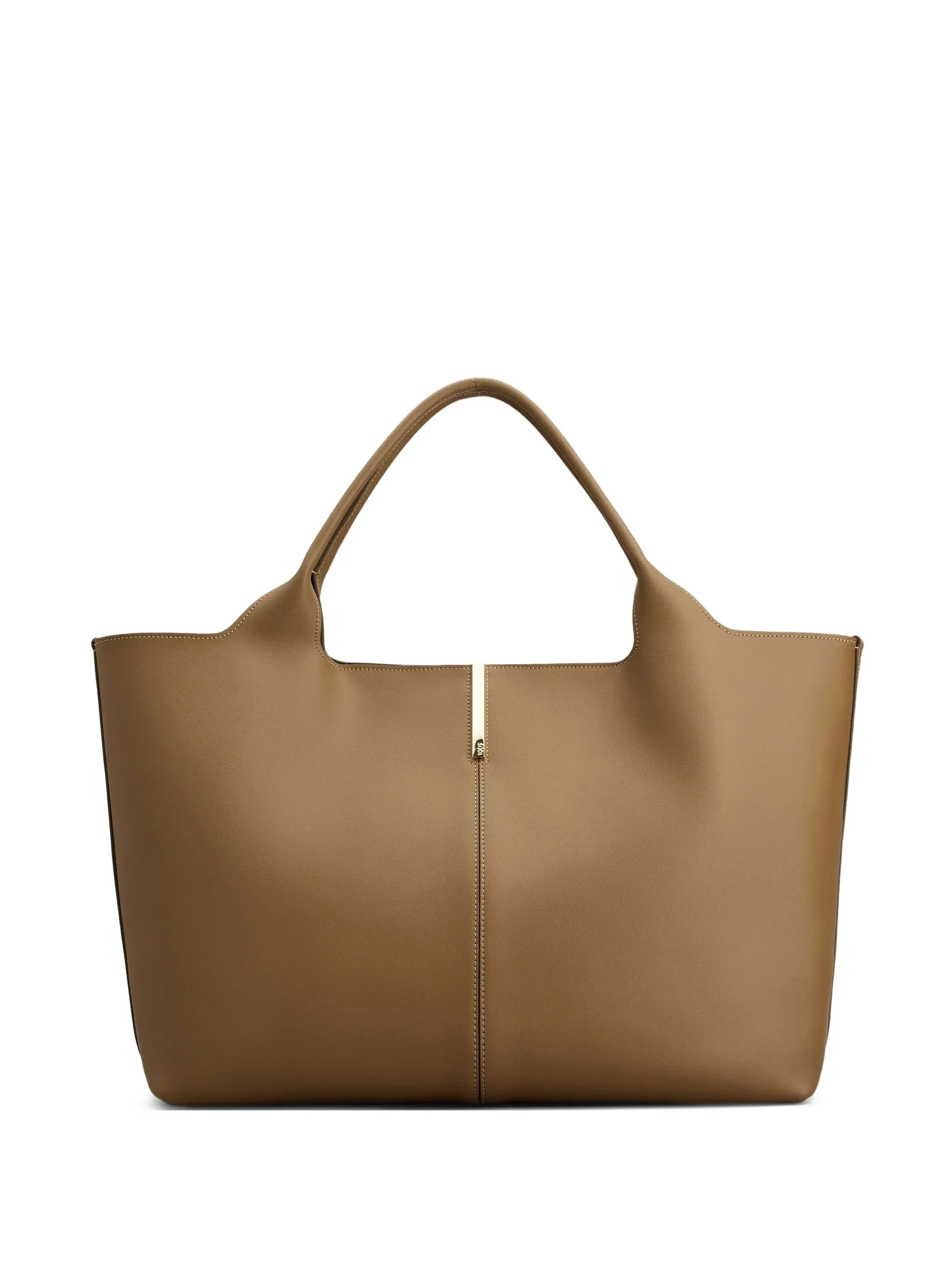 medium leather tote bag - 1