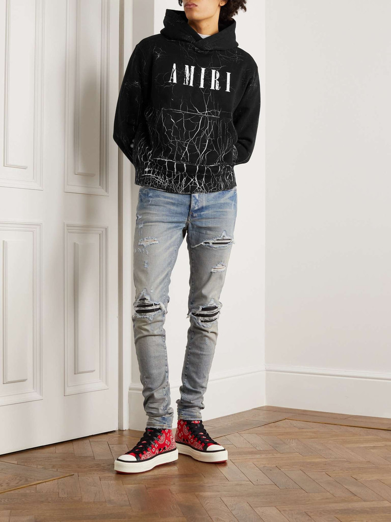 AMIRI Logo-Print Cotton-Jersey Hoodie outlook