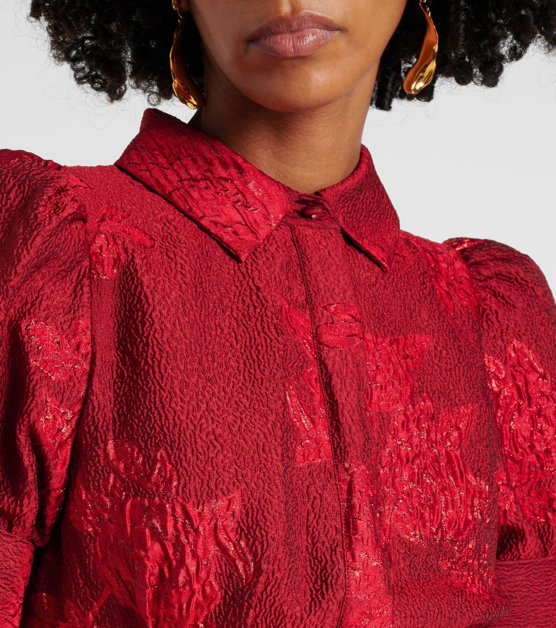Henrietta belted brocade gown - 4
