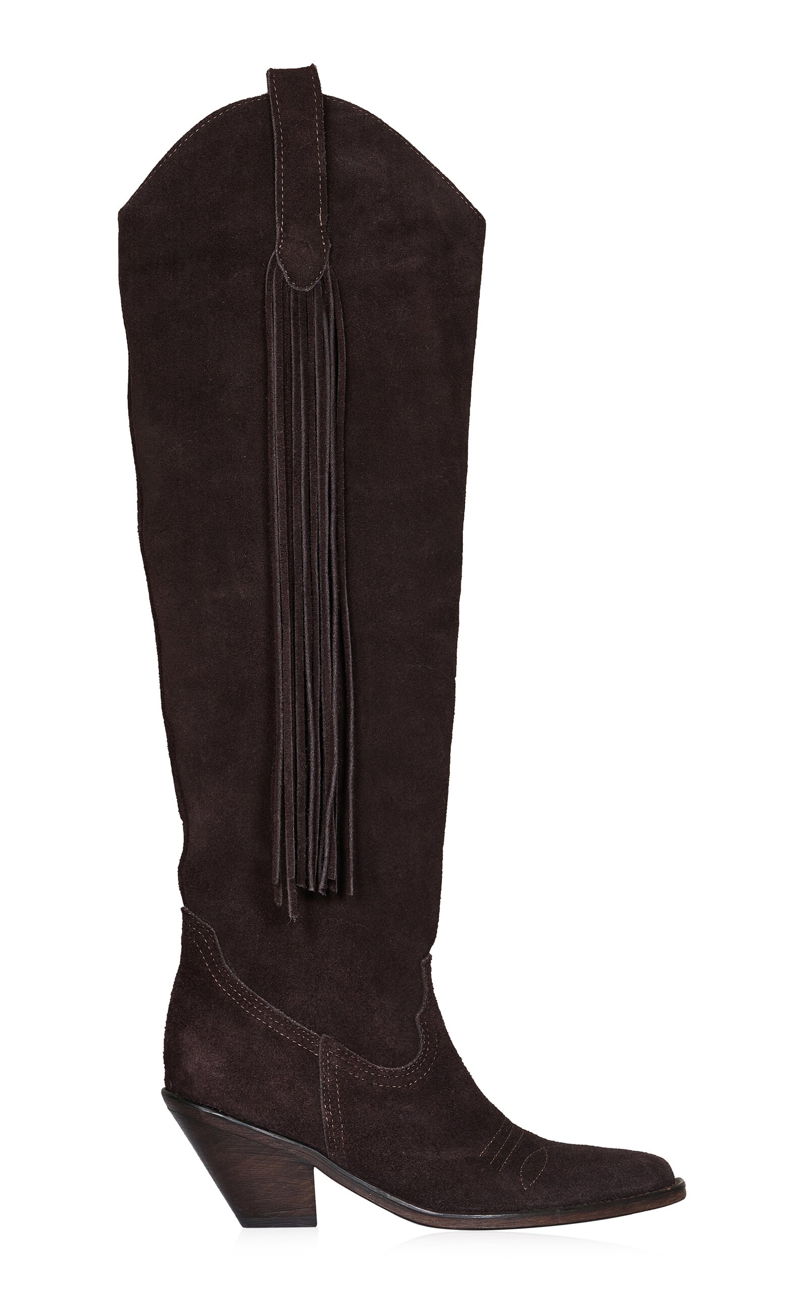 Montrose Slouchy Leather Knee Boots brown - 1
