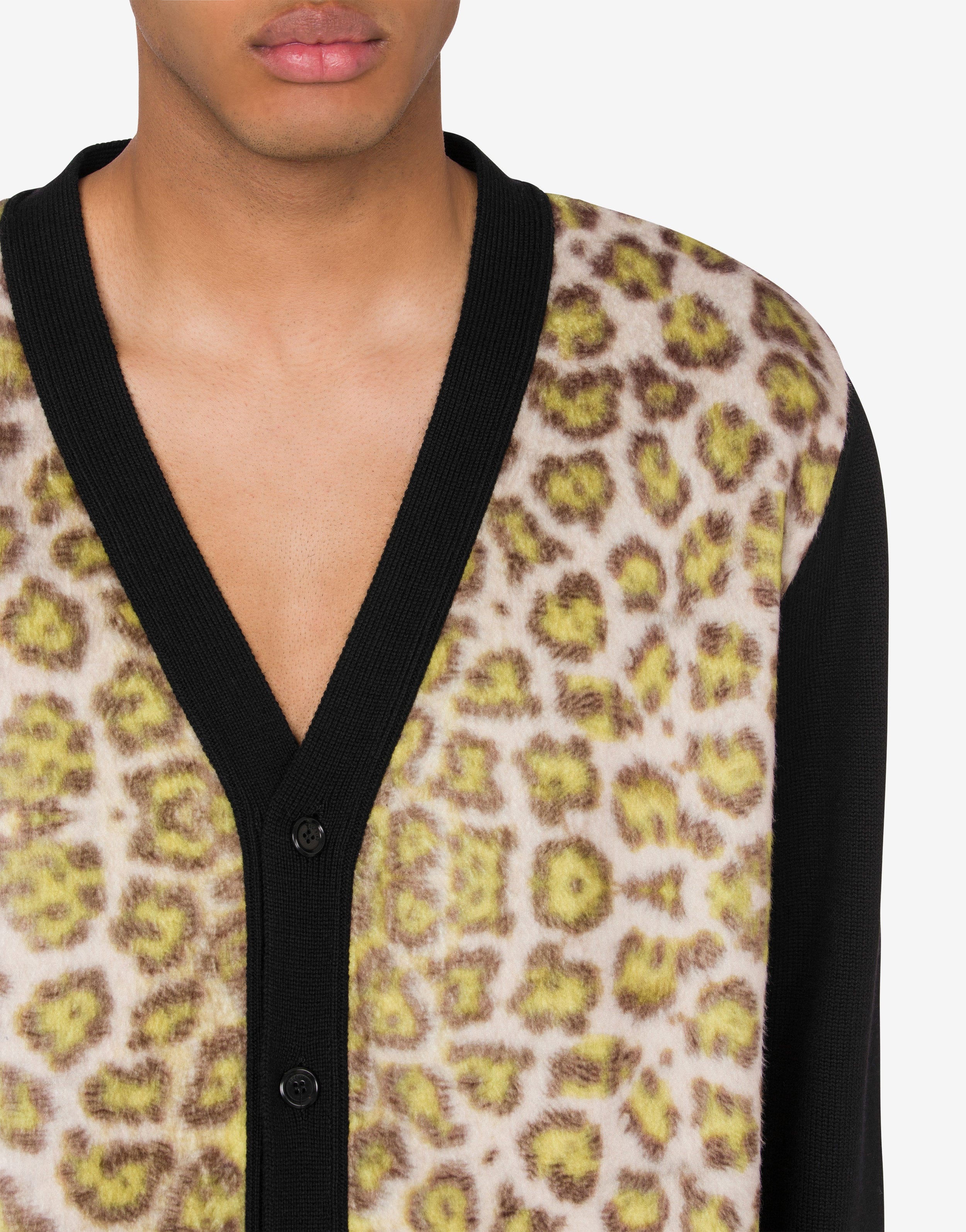 ANIMALIER WOOL CARDIGAN - 4