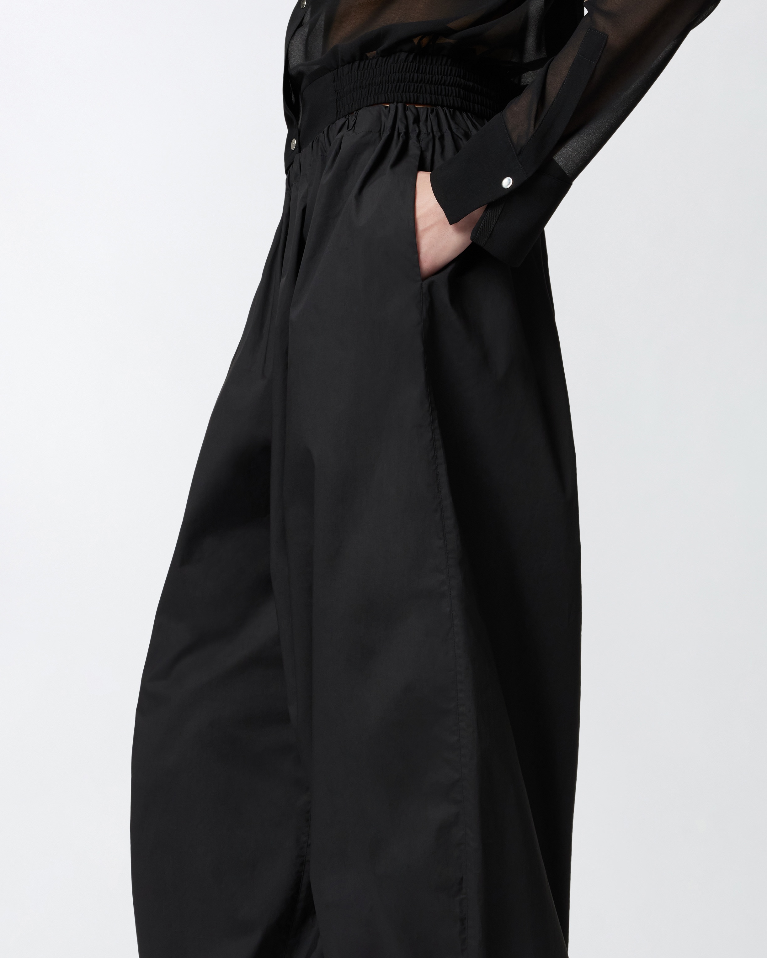 LIGHTWEIGHT BALLOON PANTS WITH DRAWSTRING - 5