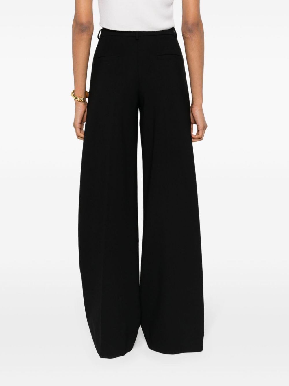 seam-detail wide-leg trousers - 4