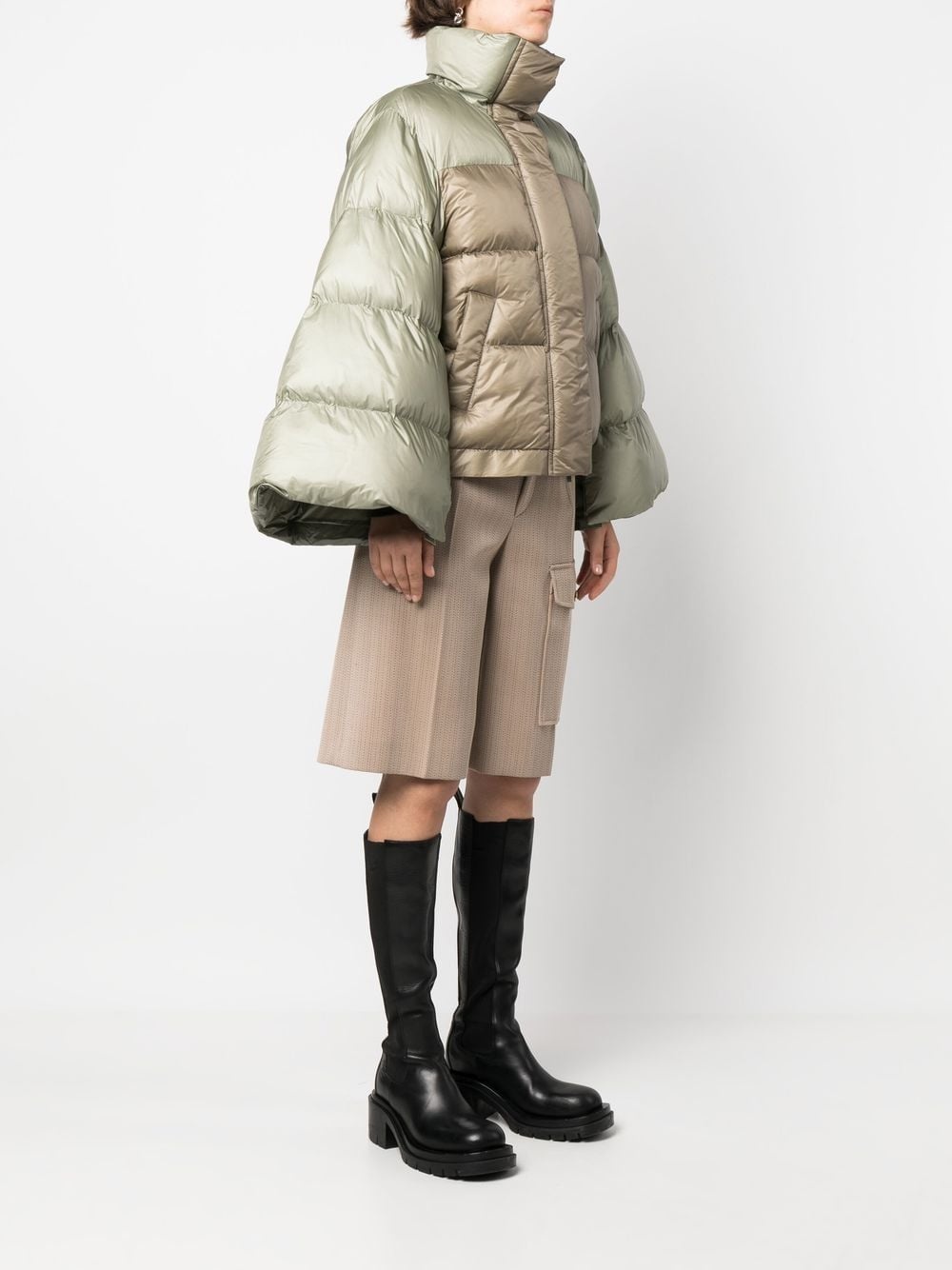 bell sleeves puffer jacket - 6