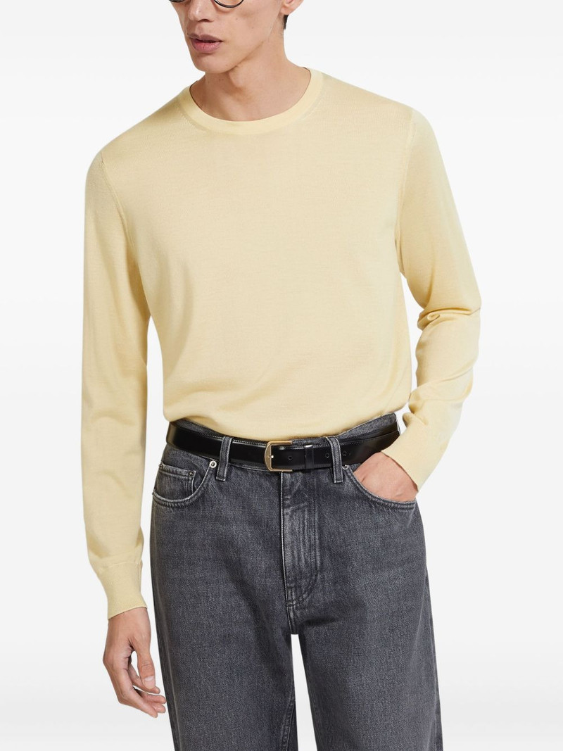 ZEGNA mélange crew-neck sweater outlook