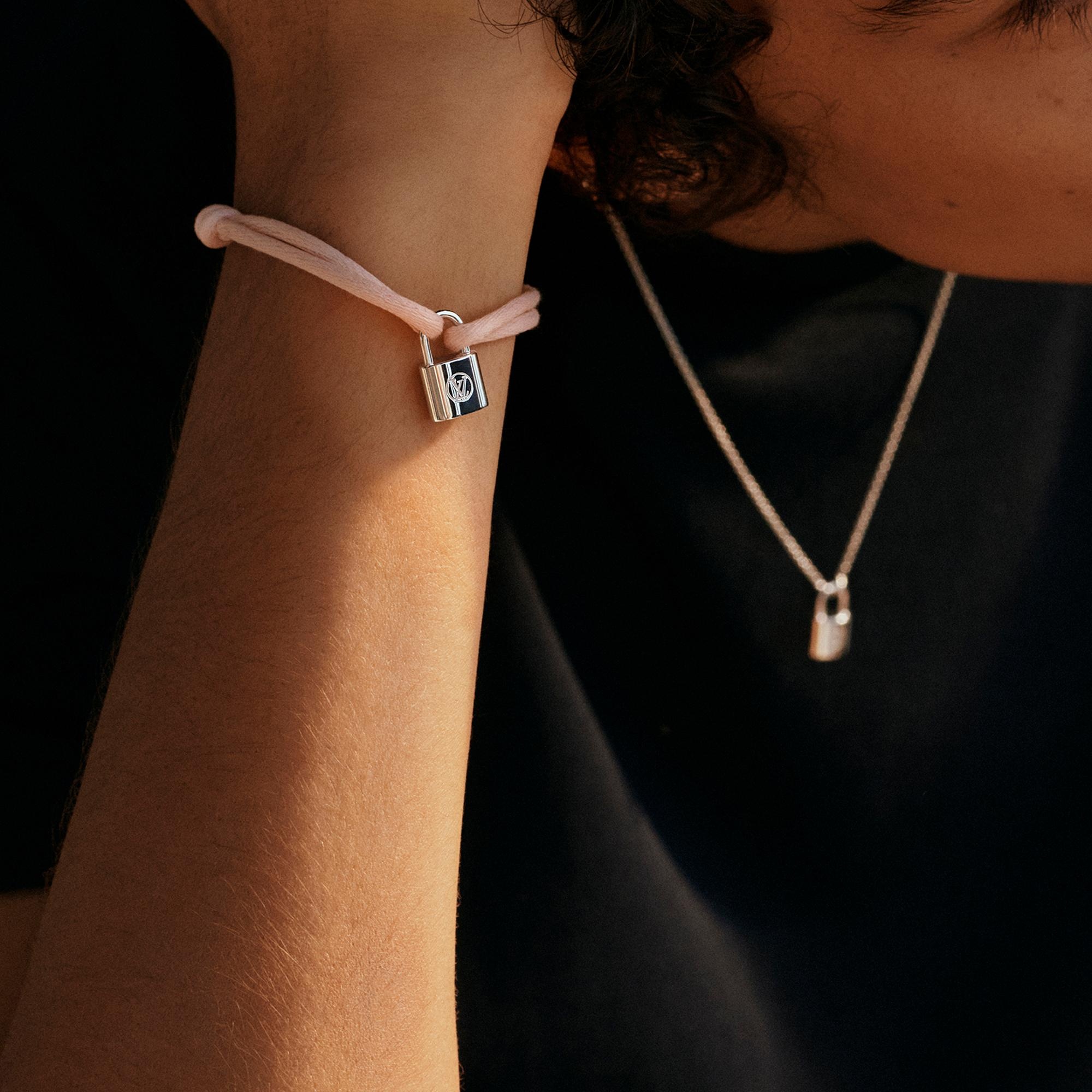 Silver Lockit X Doudou Louis Bracelet, Recycled SiLVer And Organic Cotton Cord - 2