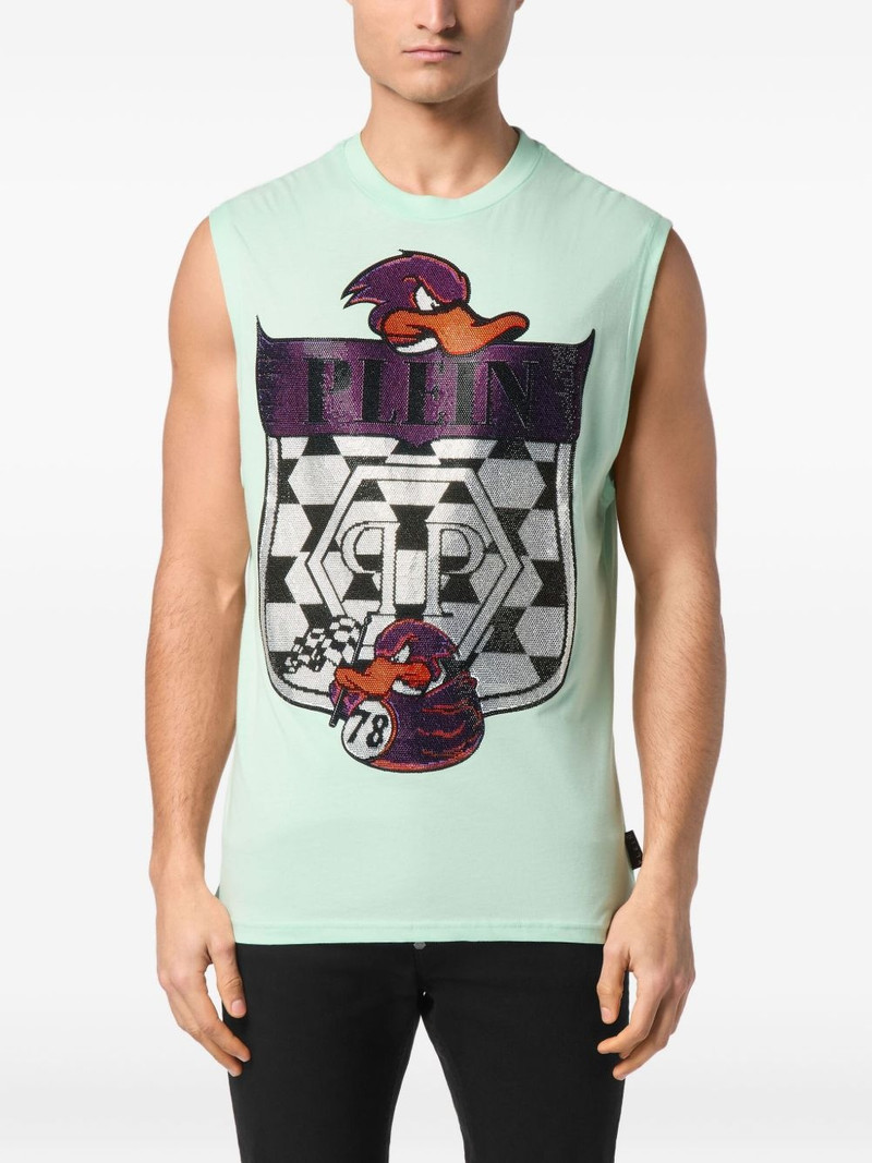 PHILIPP PLEIN logo-print tank top outlook