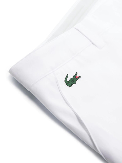 LACOSTE logo-appliqué straight-leg chinos outlook