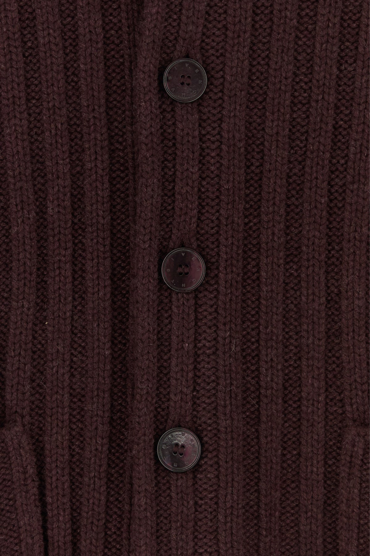 Burgundy cashmere cardigan - 5