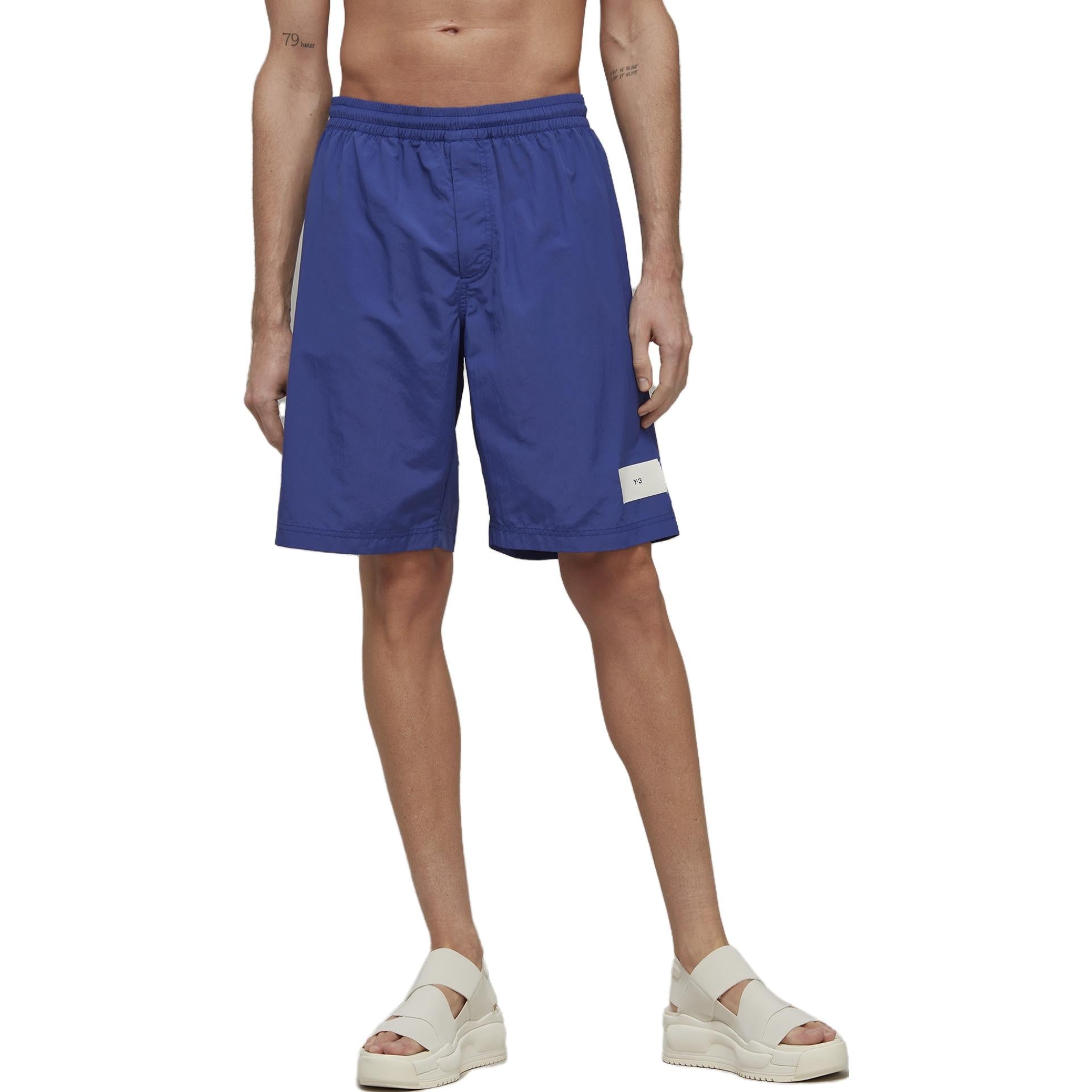 adidas Y-3 Mid-Length Swim Shorts 'Blue' IA1453 - 2