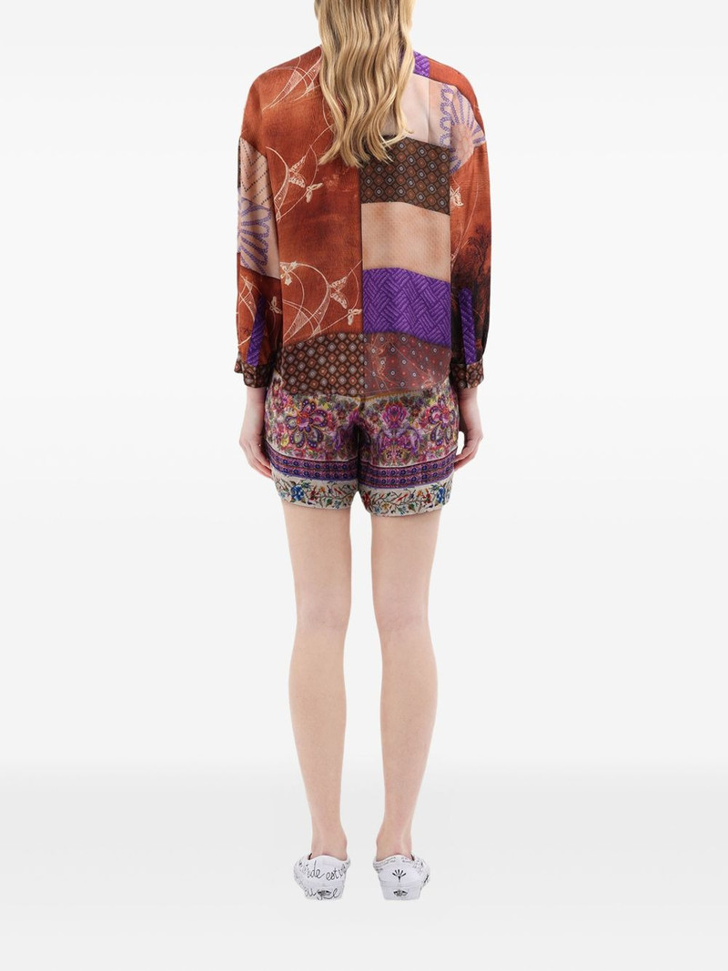 patchwork-print shirt 3