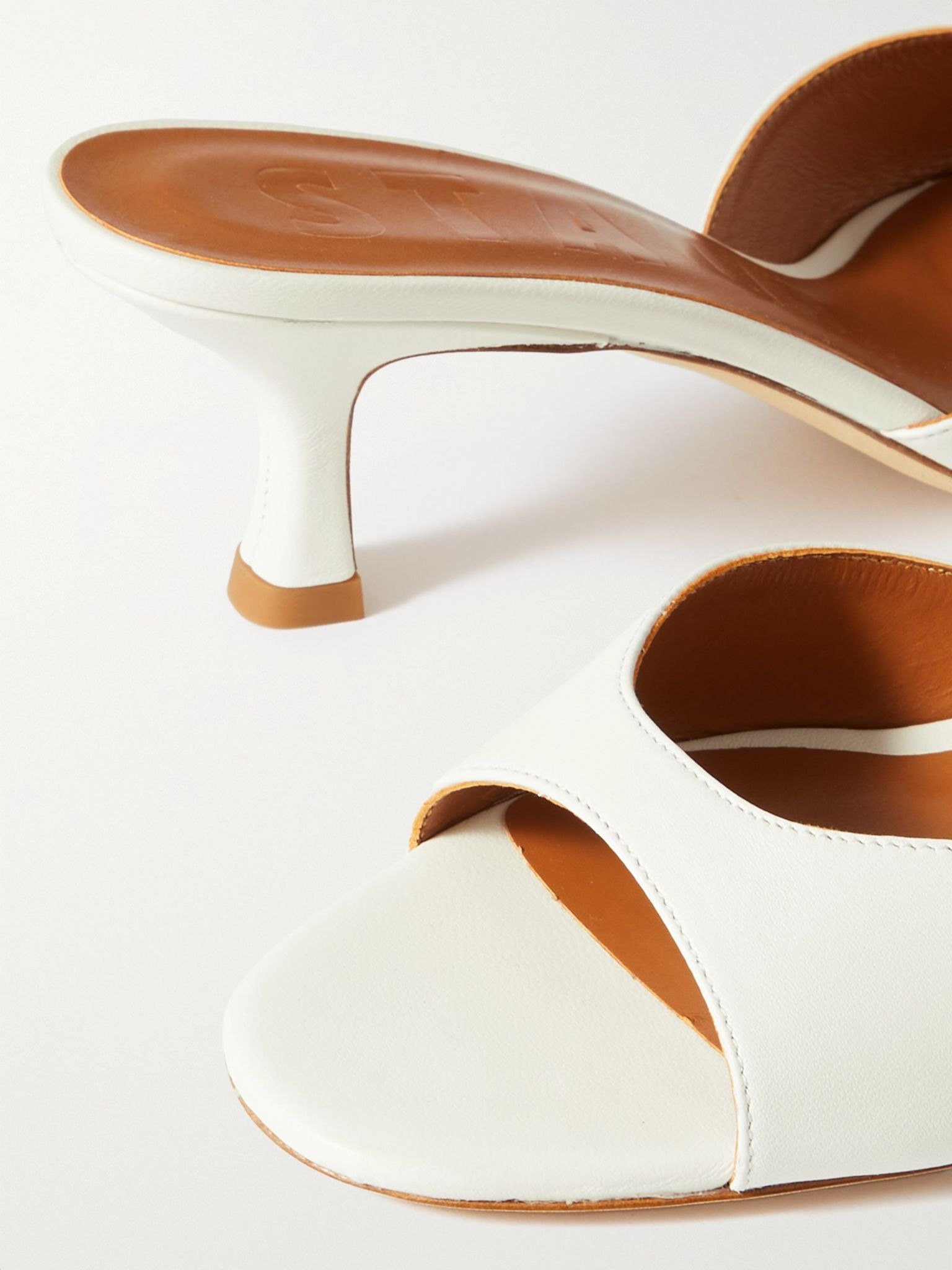 Brigitte leather mules White - 4