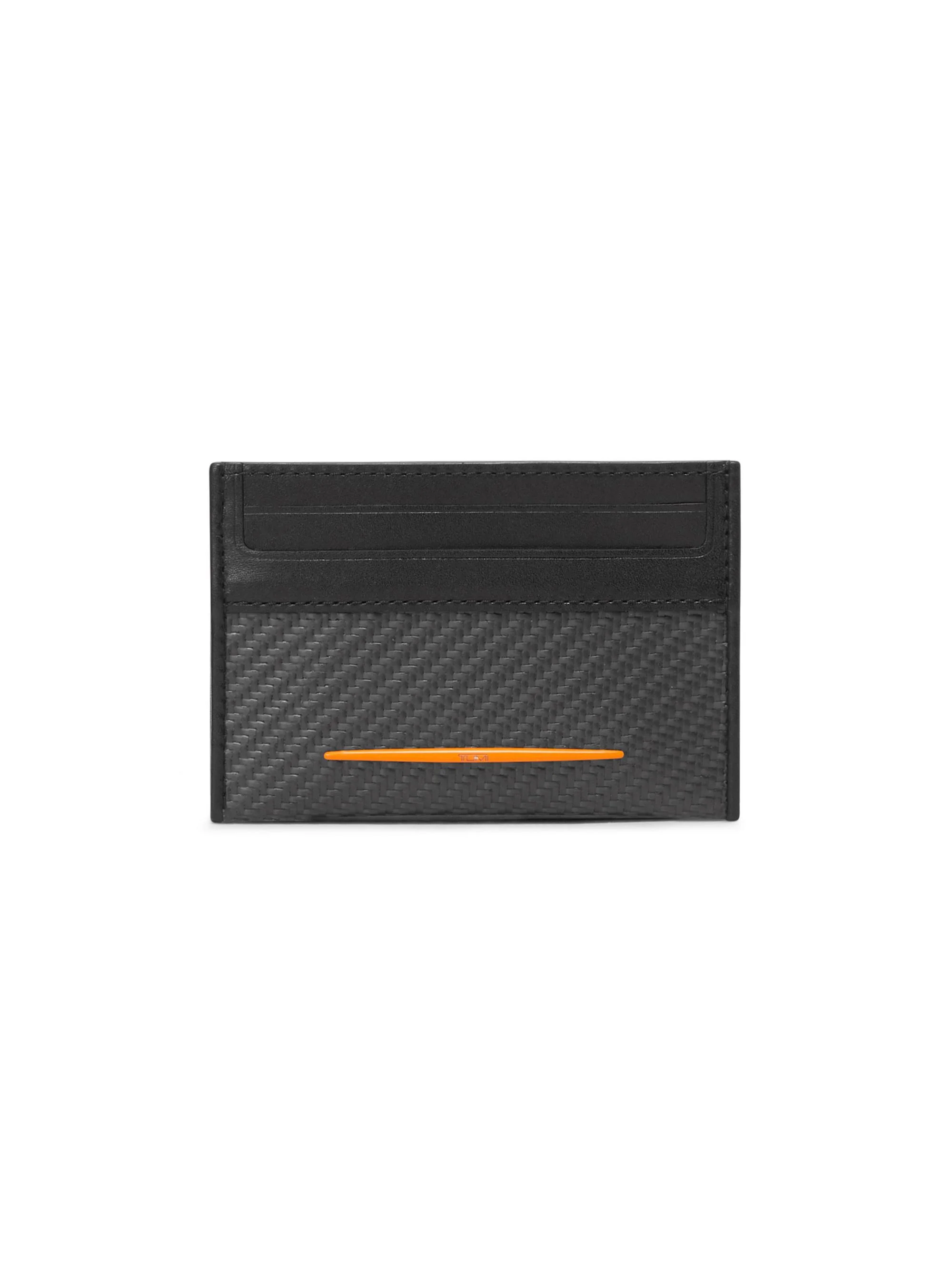 Men's Carbon Fiber Slim Card Case - Carbon Papaya - 1