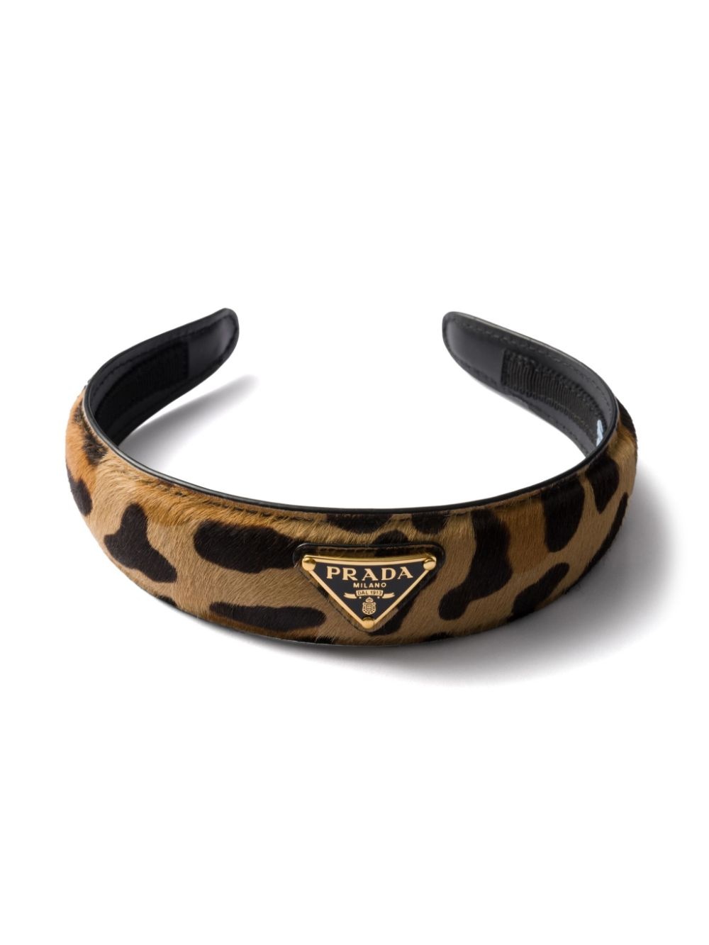 printed leather headband - 2