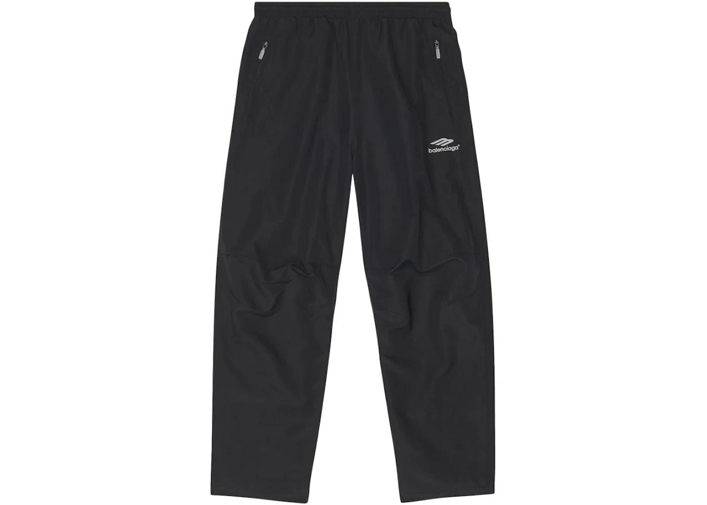 Balenciaga 3B Sports Icon Small Fit Tracksuit Pants Black/Grey Logo - 1